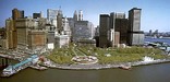 Castle Clinton is alongside the New York waterfront