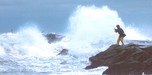 Surf fishing at Island Beach State Park