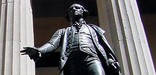 George Washington was inaugurated on the site of today's Federal Hall, located across from the New York Stock Exchange on Wall Street