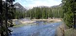 Middle Fork of the San Joaquin River flooding Soda Springs Meadow in June 2006