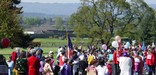 Visitors enjoy the  park's annual Children's Culture Parade
