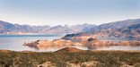 A view of Lake Mead with Fortification Hill in the background by Luther Bailey
