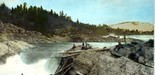 Color photo of Kettle Falls before the dam.