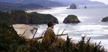 Lewis overlooking Ecola State Park