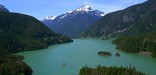 Davis Peak and Diablo Lake overlook view