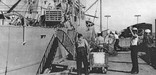 Loading a ship at Pier 1.