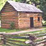 Old cabin at Knob Creek