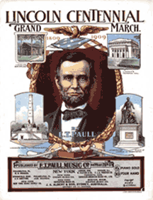 Poster from Lincoln's Centennial Celebration in 1909