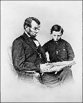 Lincoln with his son Tad