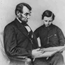 President Lincoln and his son Tad