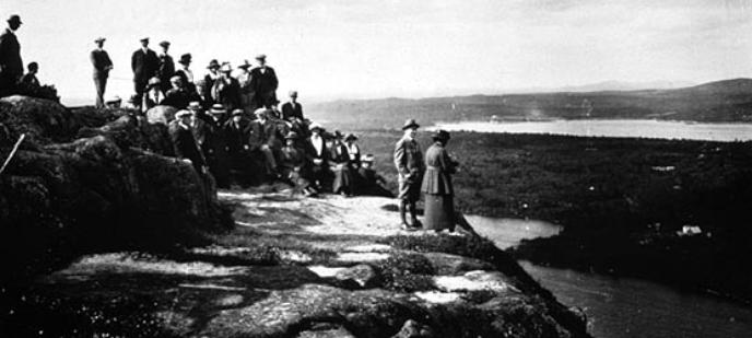 Historic Hikers on Mountain
