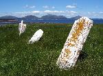 Tombstone on Baker Island