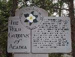 welcome sign to Wild Gardens
