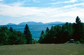 Mount Desert Island in the distance...