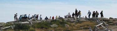 Visitors on Cadillac Mountain