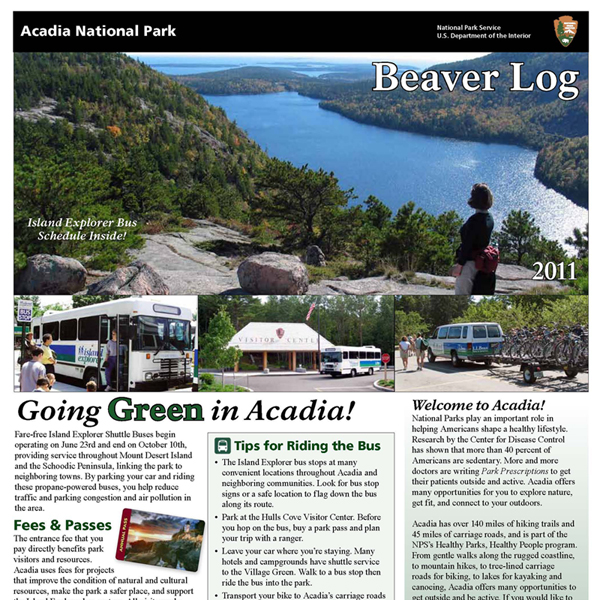 2011 Beaver Log, top of front page
