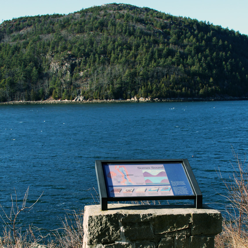 A western view of Somes Sound along Sargeant Drive.