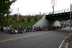 Students walked down to wish Abigial well