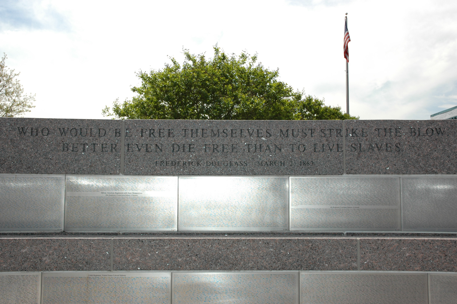 African American Civil War Memorial freedom wall