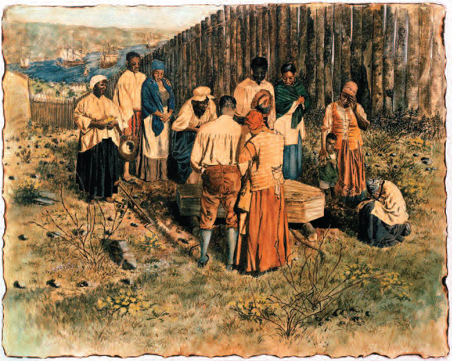 African Burial Ground burial scene
artist: Charles Lilly