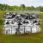 The south field at Andersonville - then and now