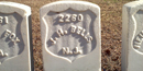 White headstone numbered 2260 White headstone numbered 2260