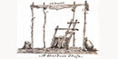 Drawing of a barbershop inside the Andersonville prison Drawing of a barbershop inside the Andersonville prison