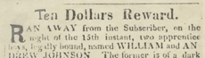Reward Notice Ten Dollars Reward Notice Ten Dollars