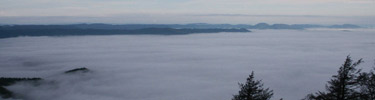 Looking down on clouds