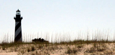 Cape Hatteras Light with sand