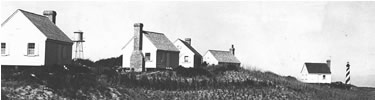 Civilian Conservation Corps cabins near the Cape Hatteras Lighthouse