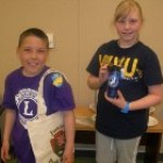 Junior rangers showing awards