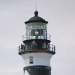 Visitors on top of the lighthouse