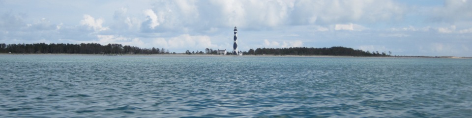 Cape Lookout Lighthouse from Barden Inlet