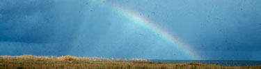 Rainbow over the island