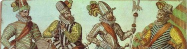 Stylish Spanish colonial clothing worn by the elite