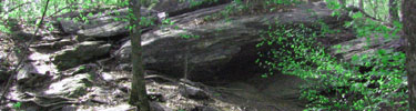 Rock formation at Island Ford - Photo by Matt Harr