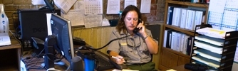 Answering visitor questions