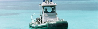 ranger boat patrolling
