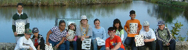 Teacher and Class on Trail