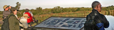 Visitors on the Eco Pond Trail
