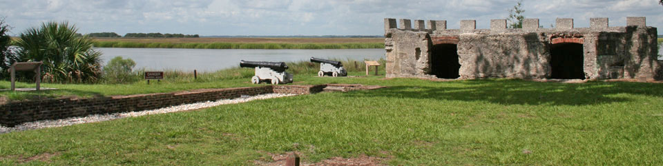 The archeological remains of Fort Frederica