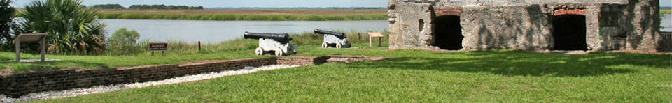 The archeological remains of Fort Frederica