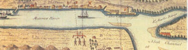 map: 1740 siege of St. Augustine
