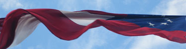 Confederate flag flying over Fort Pulaski
