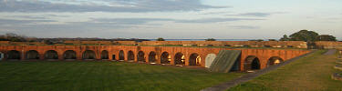 Parade ground inside fort