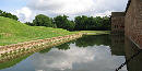 Moat surrounding Fort Pulaski