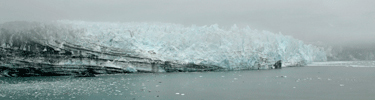 Margerie Glacier stands 250 feet above the water