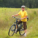Biker on McDade Trail