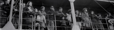 The people of St. Paul Island take a farewell look at their homes, 1942
